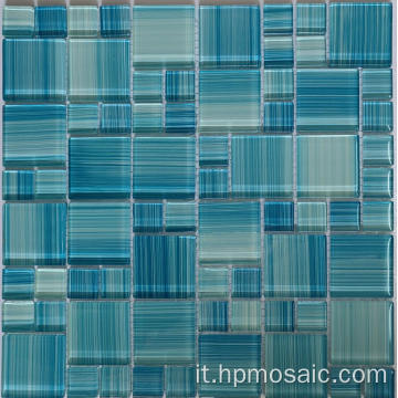 Piscina in vetro blu Versailles THINSET Mortar Tile